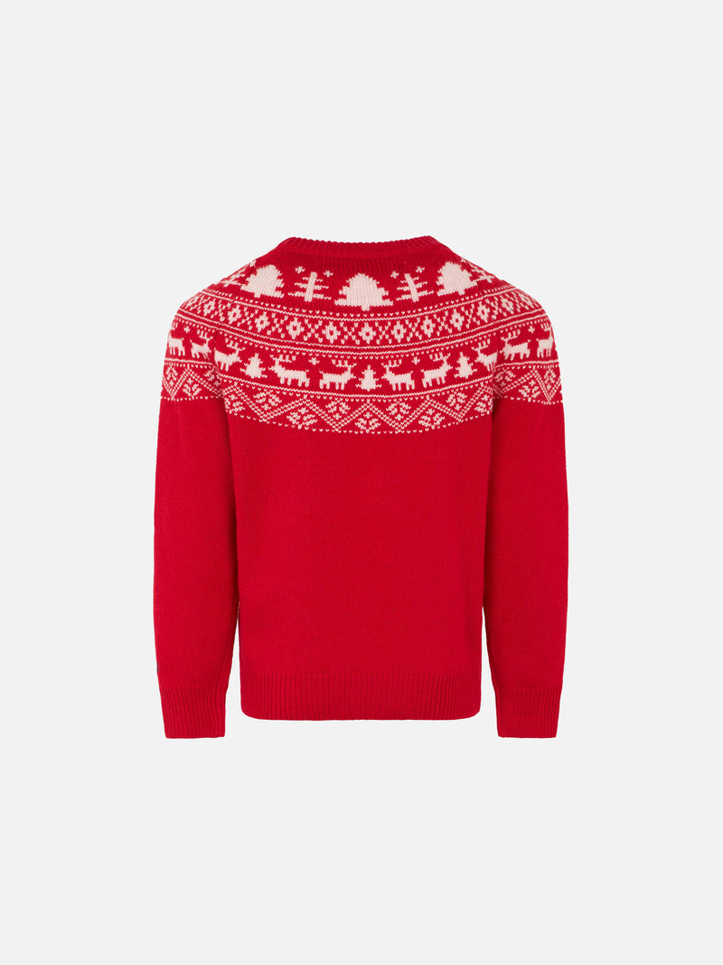 Saint Barth Norwegian print boy sweater