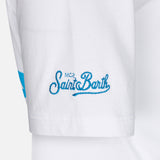 T-shirt da bambino in cotone con stampa St. Barth Padel Club