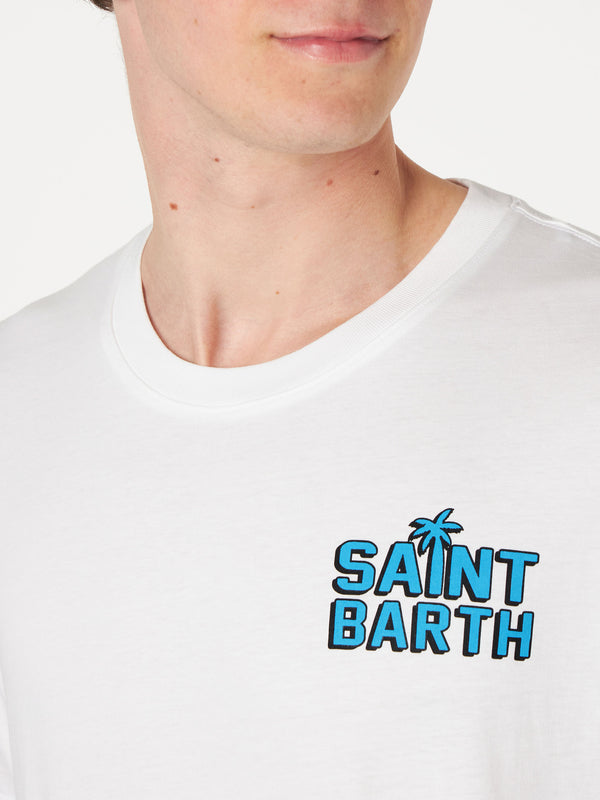 T-shirt da uomo in cotone con stampa St. Barth Happy Days