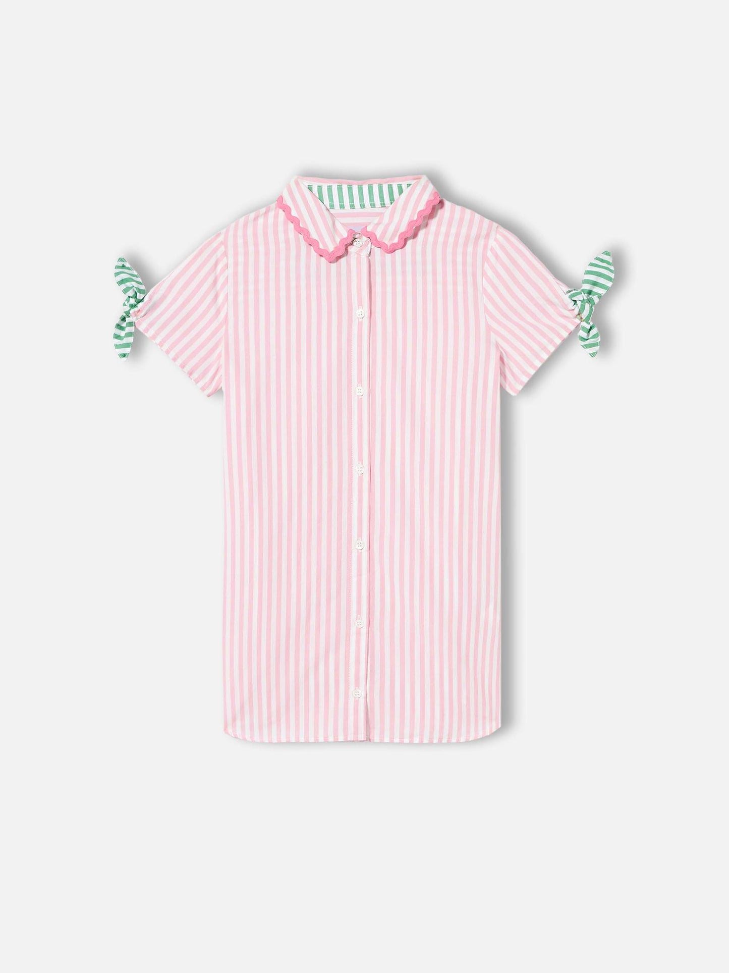 Girl striped shirt dress - MC2 Saint Barth