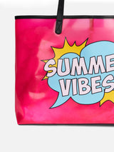 Transparente PVC-Tasche „Summer Vibes“.