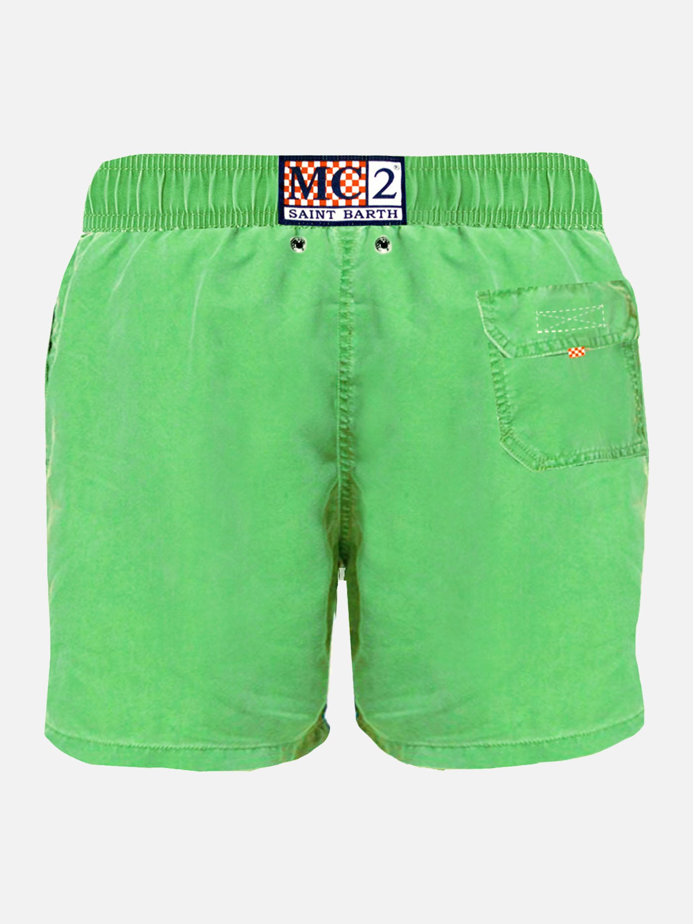 Costume da bagno da uomo verde chiaro delavè
