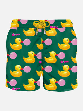 Herren-Badeshorts mit Enten- und Big-Babol-Aufdruck | GROSSE BABOL® SONDEREDITION