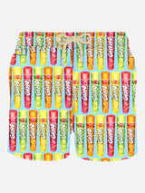 Man swim shorts with Calippo print  | Algida® Special Edition