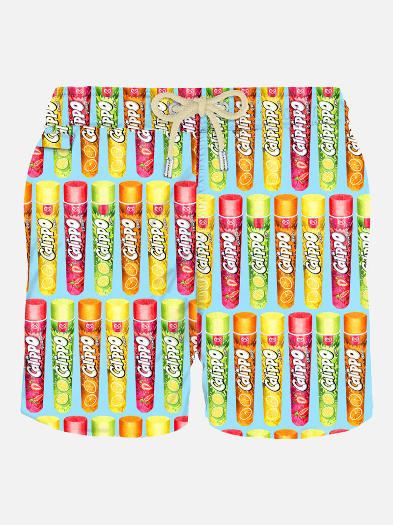 Man swim shorts with Calippo print  | Algida® Special Edition