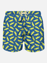 Man swim shorts with crocodile print