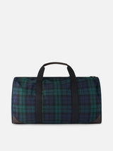 Travel bag with tartan print