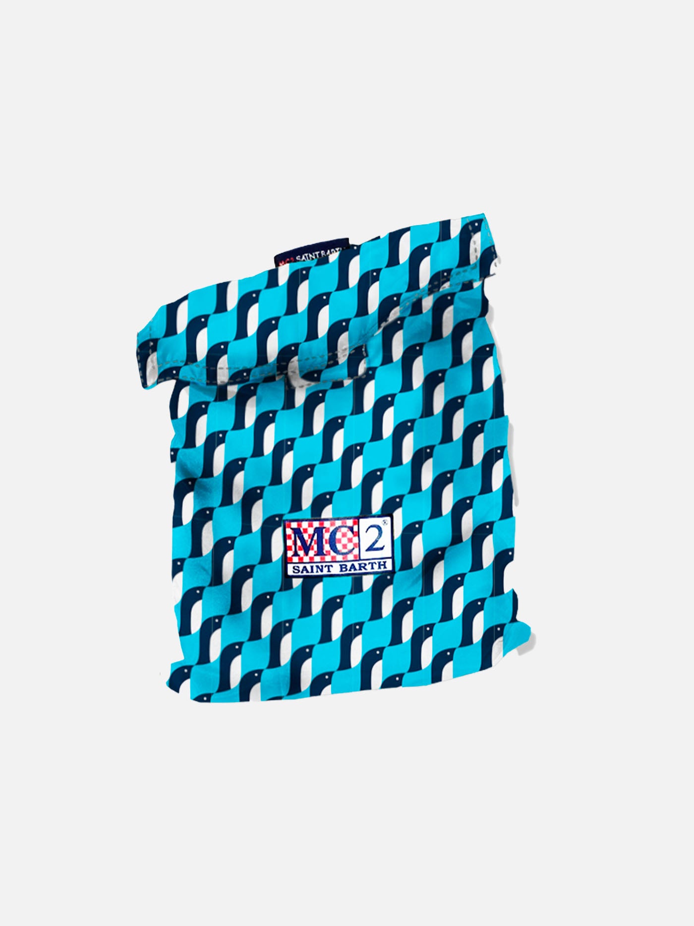 Badeshorts für Jungen mit Pinguin-Print und Stickerei