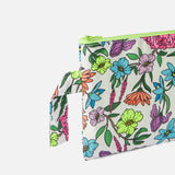 Pochette Pareasy in nylon con stampa fiori