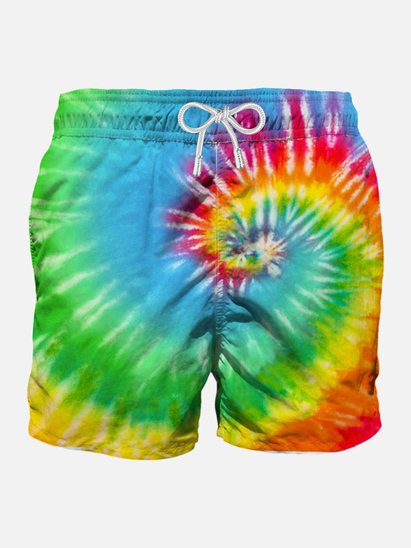 Fluo tie dye man swimshorts