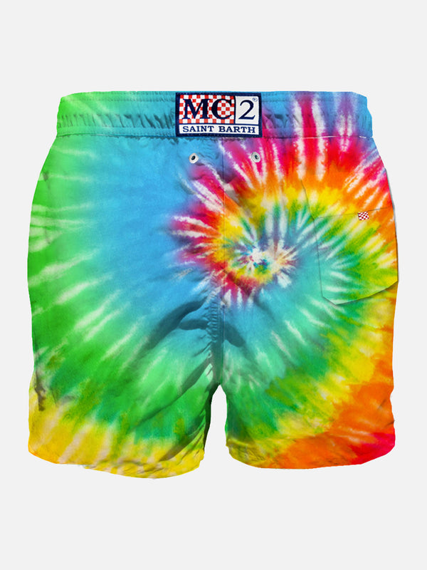 Fluo tie dye man swimshorts