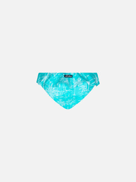 Girl swim briefs with toile de jouy print - MC2 Saint Barth