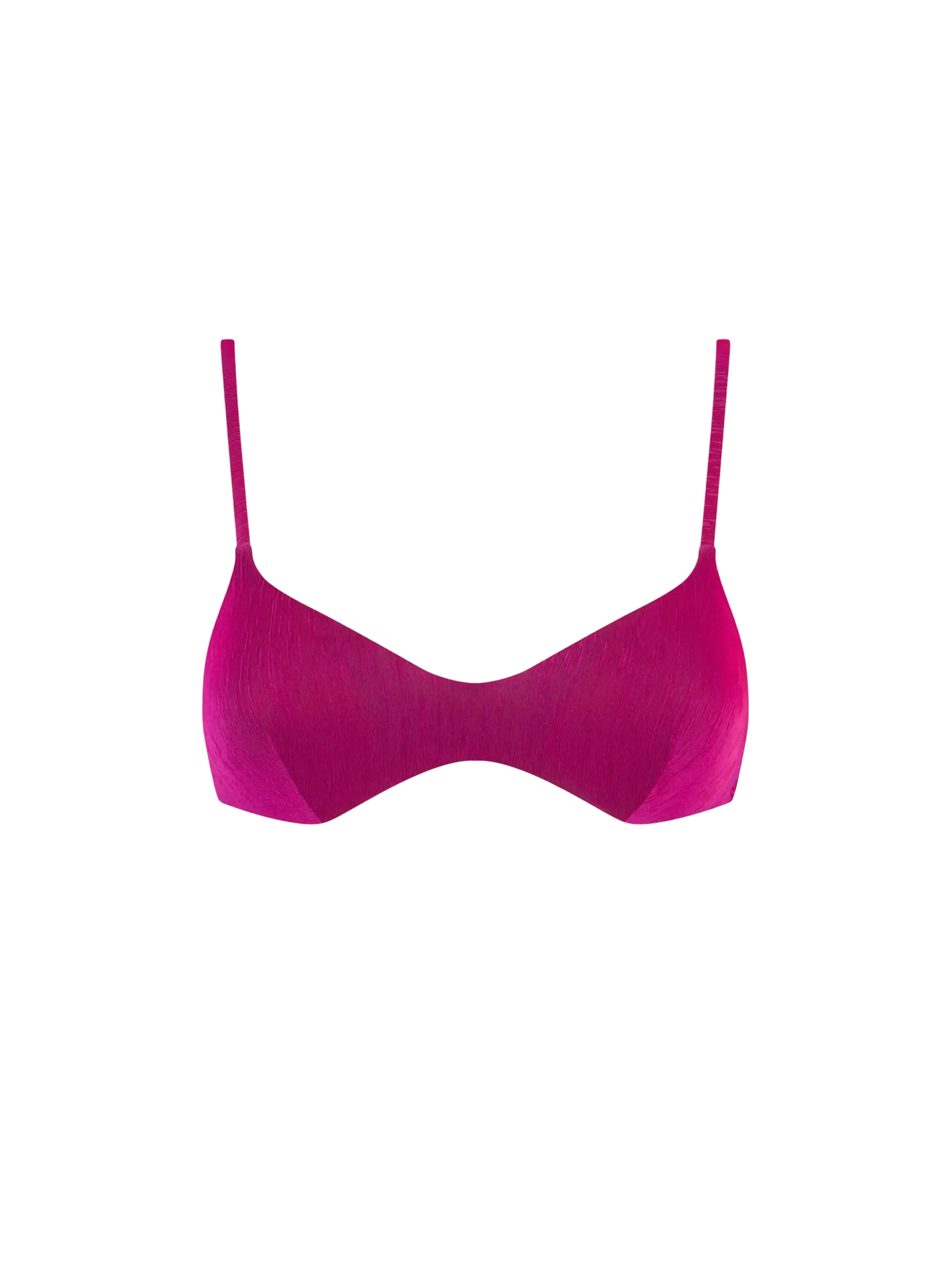 Fucsia knitted bralette