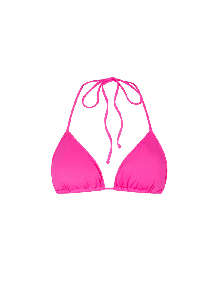 Woman fuchsia triangle top