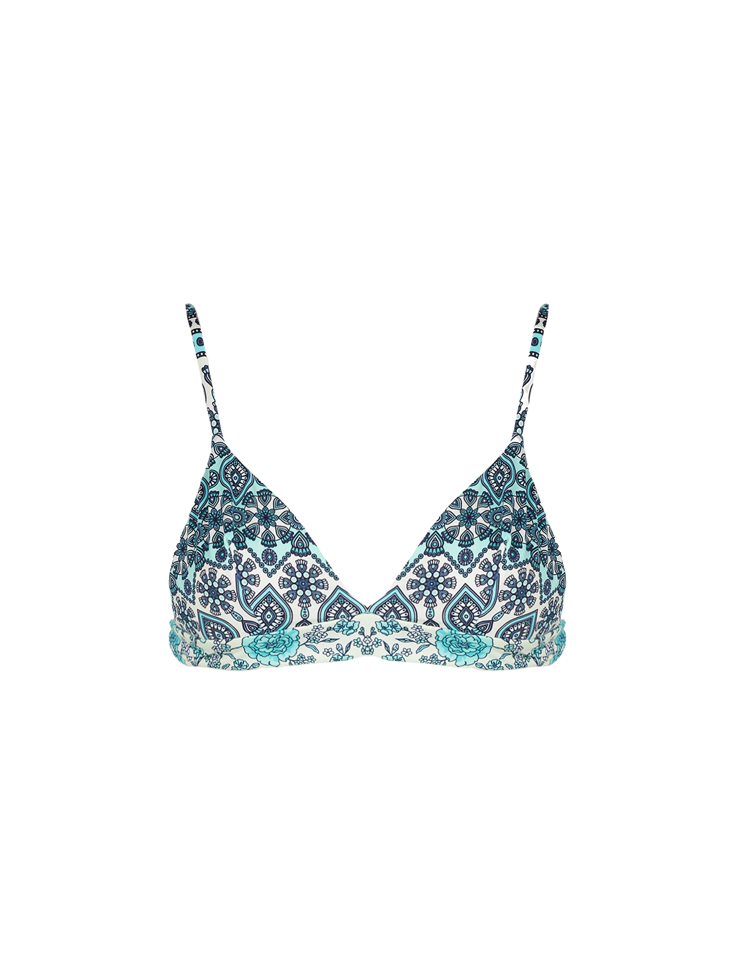 Woman triangle top with print