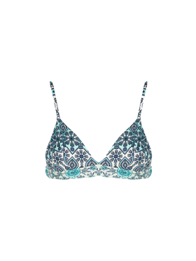 Woman triangle top with print
