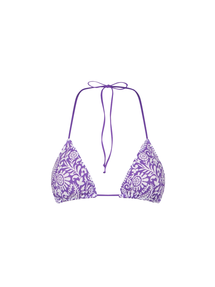 Woman triangle top with paisley print