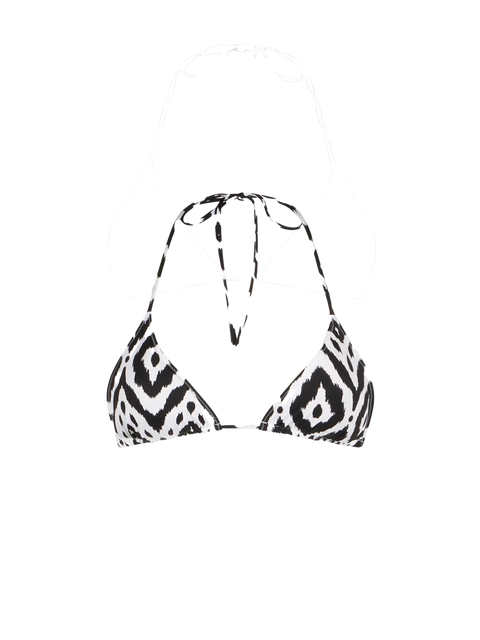 Woman triangle top swimsuit with ikat print - MC2 Saint Barth