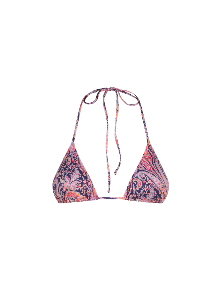 Woman triangle top with paisley print | Made with Liberty fabric