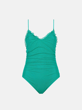 Costume intero verde smeraldo