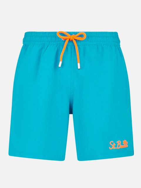 Man light blue comfort swim shorts - MC2 Saint Barth