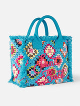 Borsa a spalla Vanity all'uncinetto con fantasia