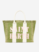 Borsa a spalla Vanity in canvas con stampa logo