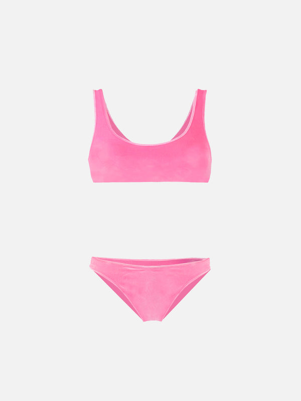 BIKINI DA BAMBINA IN VELLUTO ROSA