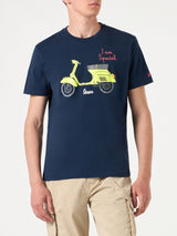 Baumwoll-T-Shirt für Herren mit Vespa-Aufdruck und Stickerei | VESPA SPECIAL EDITION