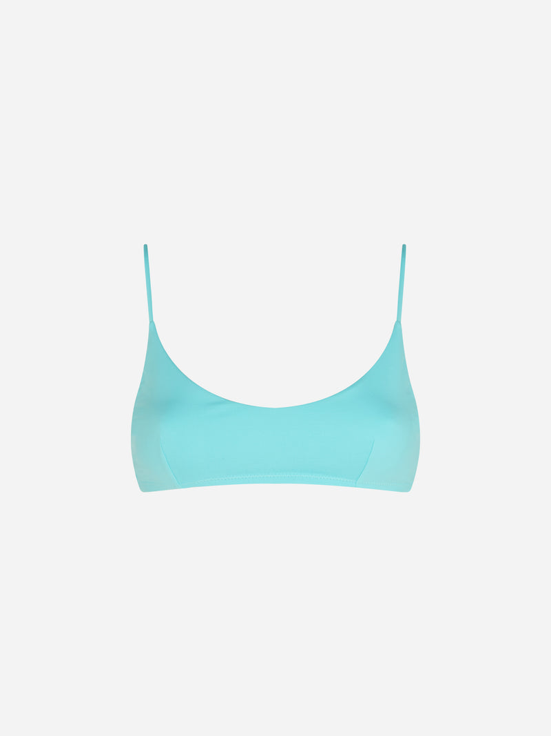 Costume da bagno donna bralette verde acqua