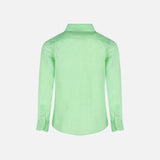 Water fluo green kid linen shirt Agnes