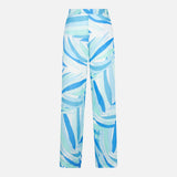 Woman printed linen pants