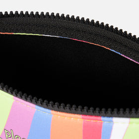 Pochette Aline in scuba con stampa onde multicolor
