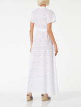 Woman white sangallo dress Keira