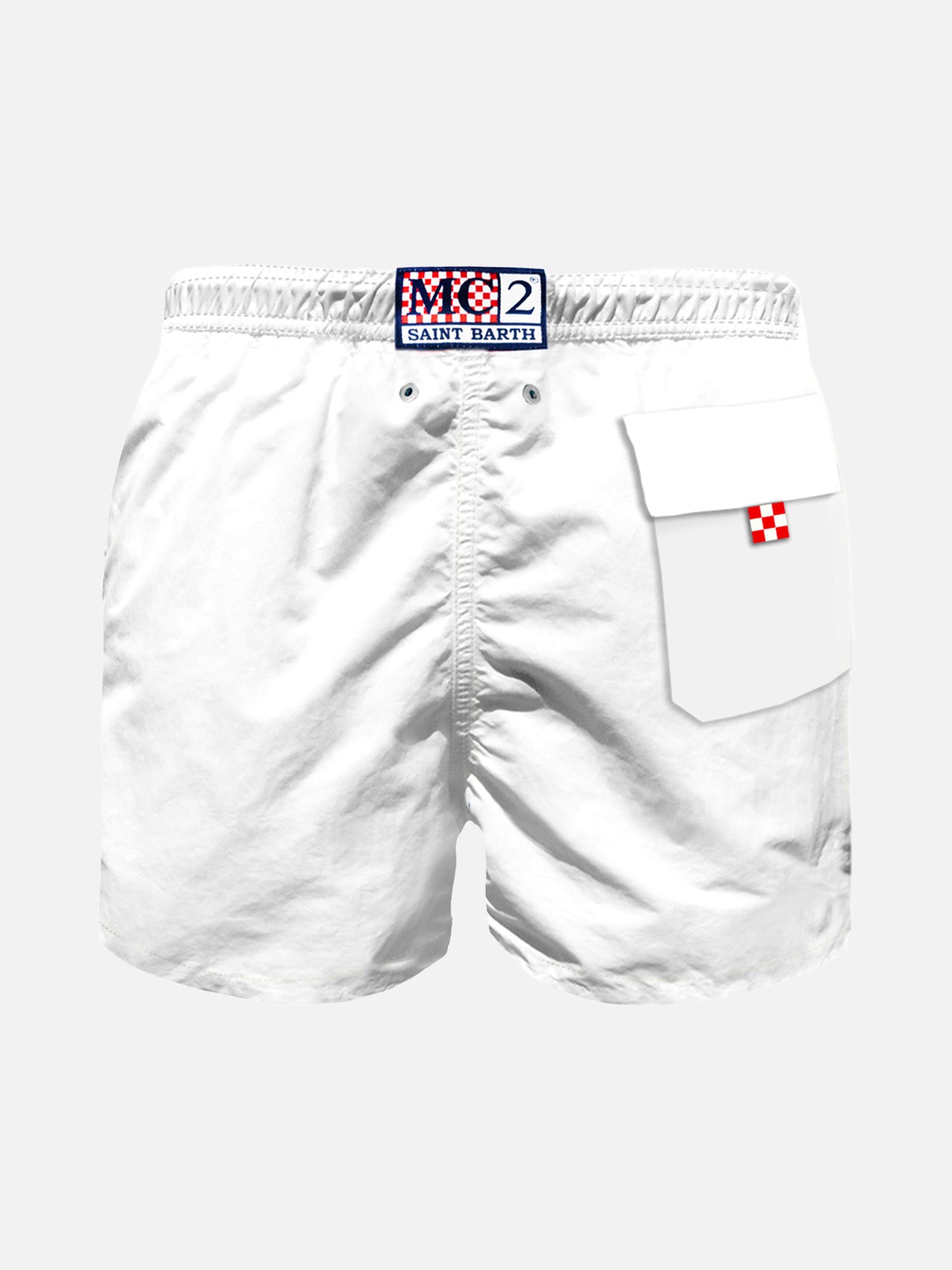 Boy swim shorts with Wolf of St. Barth embroidery - MC2 Saint Barth