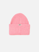 Woman brushed and ultra soft beanie with Apres Chic embroidery