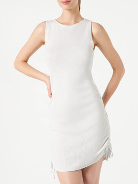 Ribbed sheath dress Jori with drawstring
