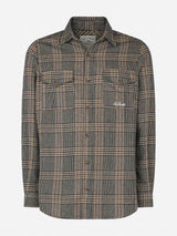 Man wooly shirt with Prince of Wales pattern