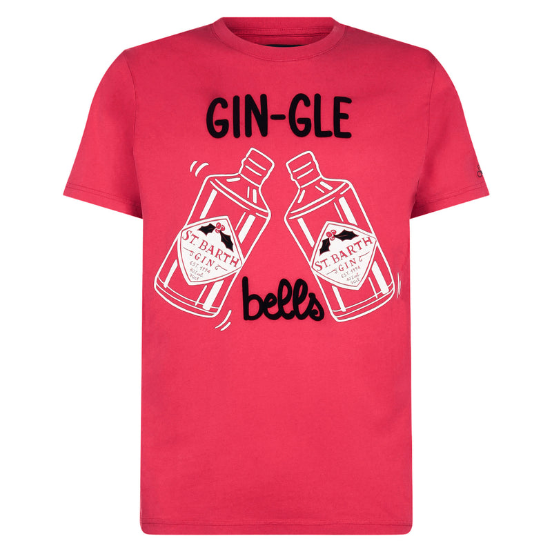 Man t-shirt Gin-Gle Bells print