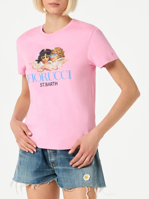 T-shirt da donna in cotone con stampa Fiorucci | FIORUCCI EDIZIONE SPECIALE