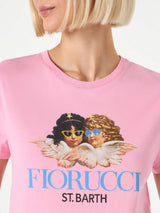 Damen-T-Shirt aus Baumwolle mit Fiorucci-Print | FIORUCCI-SONDERAUSGABE