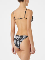 Damen-Triangel-Bikini mit Leopardenmuster