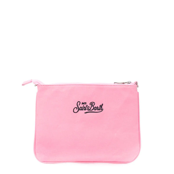 Pouch Parisienne con perline rosa