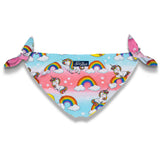 Mädchen-Badehose mit Einhorn- und Regenbogen-Print