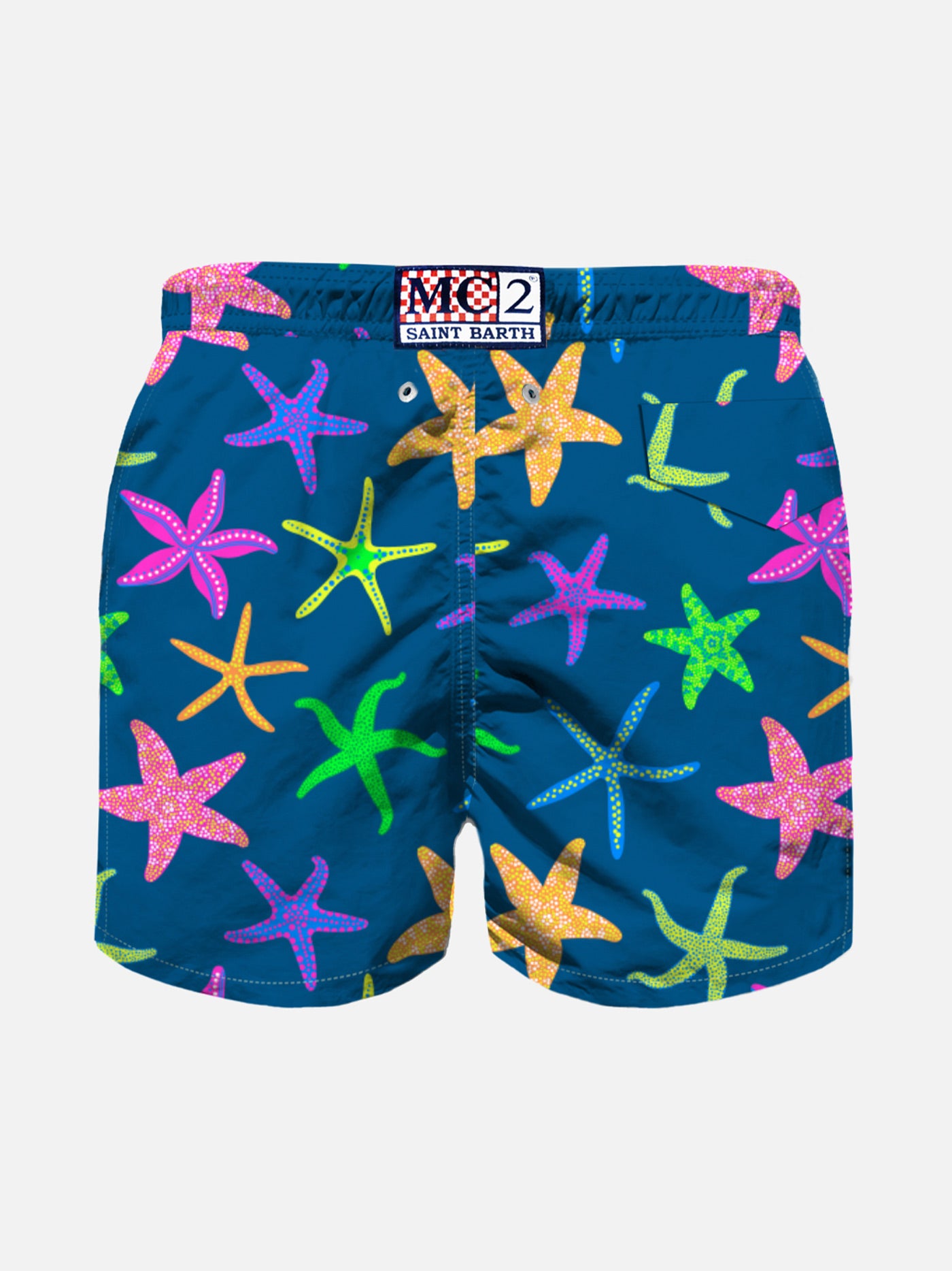 Boy swim shorts with multicolor starfish print - MC2 Saint Barth