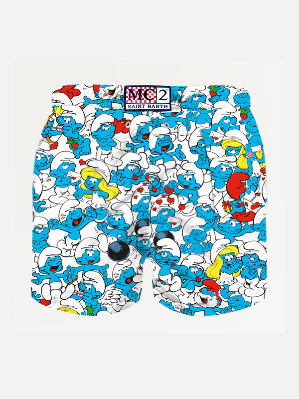 Jungen-Badeshorts mit Schlumpf-Allover-Print | SCHLÜMPFE SONDEREDITION