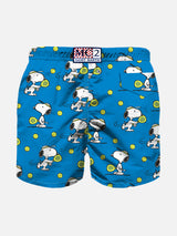 Badeshorts für Jungen aus leichtem Stoff mit Snoopy Padel-Aufdruck | SNOOPY – PEANUTS™ SONDEREDITION