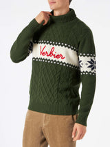 Half-turtleneck sweater with Verbier lettering