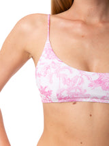 Damen-Bralette-Bikini mit Dschungel-Print