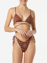 Damen-Bandana-Triangel-Bikini mit frecher Badehose